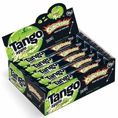 TANGO SHOCKERS APPLE SOUR FIZZ CHEW BARS HALAL/VEGAN