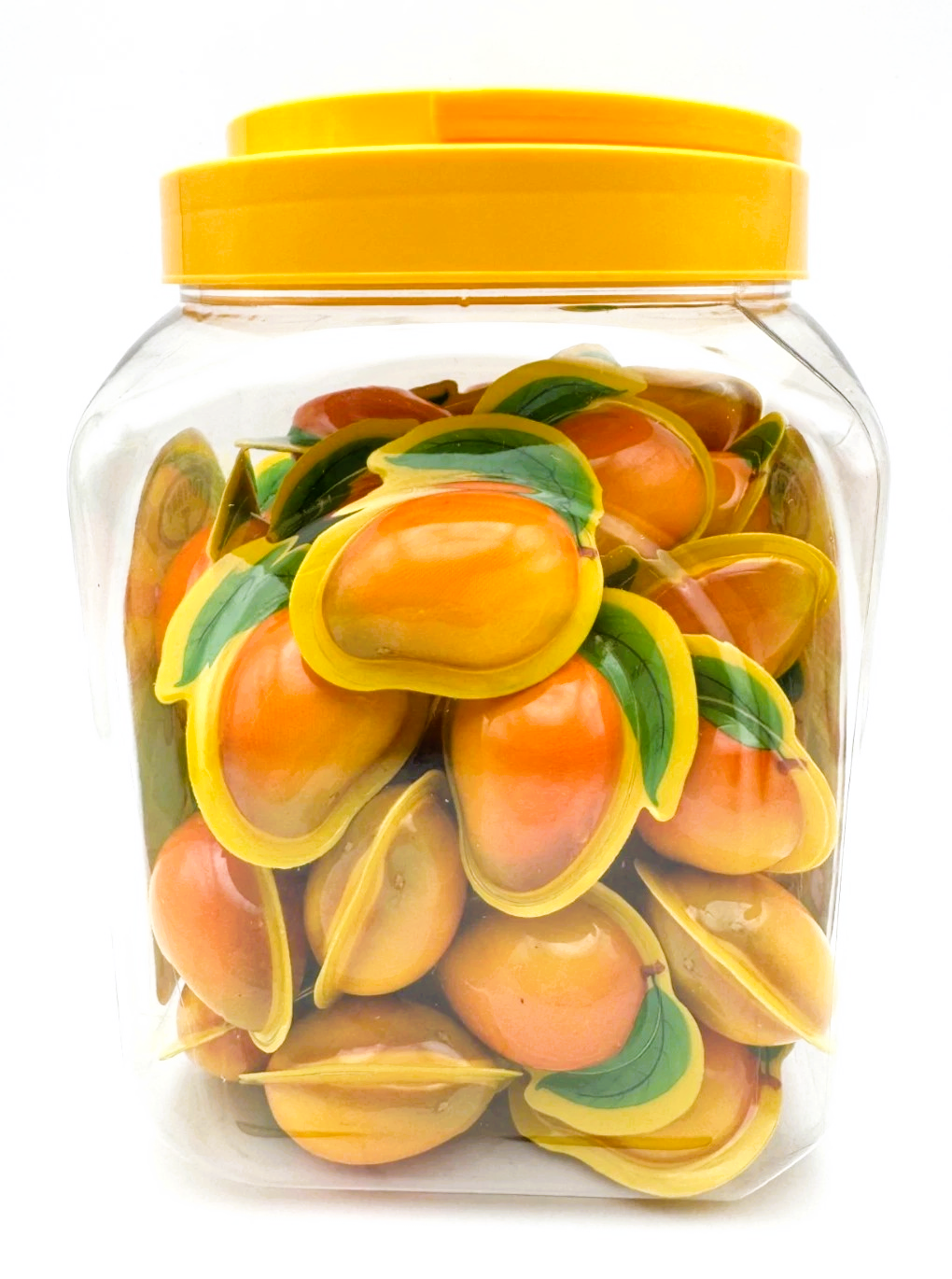 Mango Gummy Juicy Filled Sweets 50 x 18g Jar Halal Kids Party Bags Fillers