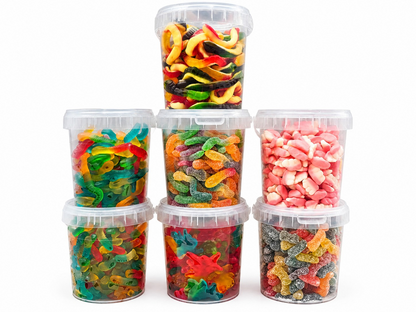 Halloween Spooky Jellies - Jelly & Fizzy Sour Sweets - 9 Flavours - 500g Tub - Halal - Aladdins Sweets
