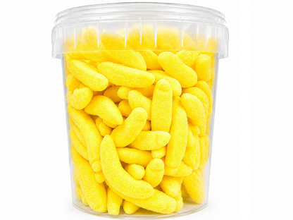 500g - 1kg Sour Banana Foams - Halal - Aladdins Sweets - Retro Pick n Mix Jellies